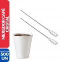 Mexedor Palheta P/ Café Drinks Plástico Descartável Cristal - 500 Unidades