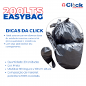 Saco P/ Lixo Easy Bag C/ Alça 200LTS - 20 Unidades