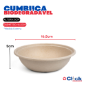 Pote Cumbuca Bowl 500ML Biodegrádavel Palha Milho Hermético - 25 Unidades