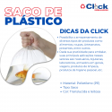 Saco Plástico Transparente Cristal (PE) 35 X 45 X 0.06 - 5kg