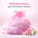 Saco de Lixo Rosa Diva 100 litros - Rolo com 15 un. (75 x 105cm)