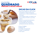Pote Quadrado Tampa C/ Lacre 600ML - 10 Unidades
