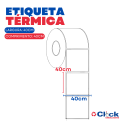 Rolo Etiqueta Térmica Balança Group 40x40 - 60 Unidades