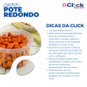 Pote Estriado Doces Amendoim Tampa Articulada 500ml G771 - 200 Unidades