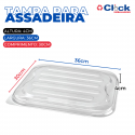 Tampa P/ Assadeira Retangular PET 3750ml Thermoprat - 12 Unidades