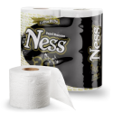 Rolo Papel Higiênico 30MTS Ness Folha Dupla - 4 Unidades