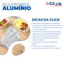 Marmita Bandeja Alumínio D7 Retangular 750ML P/ Assar - 100 Unidades