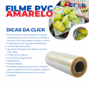 Filme PVC Resinite Amarelo (Bobina) - 40cm X 12 X 1000MT