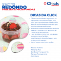 Pote Redondo Tampa C/ Lacre 1000ML - 10 Unidades