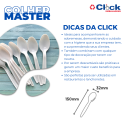 Colher Master Branca - 10 Pacotes com 50 Unidades