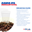 Copo PS Descartável 80ML Transparente Copoplast Água Café - 100 Unidades