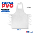Avental PVC Branco Forro 1.20MT x 70CM Açougue Hospital