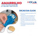 Fecho Arame Amarrilho Lacre Plástico Branco P/ Pão 8cm - 1KG