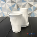 Copo PS Descartável 80ML Branco Copoplast Água Café - 100 Unidades