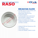 Prato Plástico Descartável 21cm Branco Raso - 500 Unidades