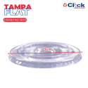 Tampa Reta C/ Furo P/ Copo 296ML 10OZ - 100 Unidades