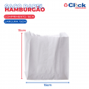 Saco Papel Mono Branco Liso Hamburgão 30g - 500 Unidades