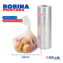 Bobina Picotada Saco Plástico 40 X 60 - 500 Unidades