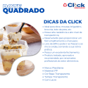 Pote Quadrado Bolo Lacre Tampa C/ Lacre 220Ml - 200 Unidades