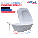 Frangueira Embalagem Isopor TFR-01 - 100 Unidades