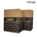 Saco P/ Delivery SOS Impresso - M 19.5 X 12 X 28 - 4 Pacotes de 50 Unidades