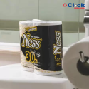 Rolo Papel Higiênico 30MTS Ness Folha Dupla - 4 Unidades