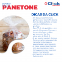 10 Kit Panetone 1KG Natal Fim de Ano Forma. Saco Transparente PP e Fecho