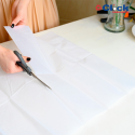 Papel Seda Branco Liso 25GRS P/ Embalar Bolos 50 X 70 - 400 Unidades