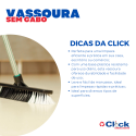 Vassoura de Pelo 40cm Base Plástico SEM Cabo