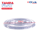 Tampa Flat Reta Sem Furo P/ Copo Bolha Felicidade - 100 Unidades
