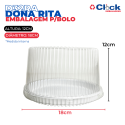 Boleira Embalagem Bolos Tortas Pudins Branca Alta 18cm D32 RA - 100 Unidades