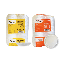 Kit Marmitex Redonda Isopor BM100Q Branca 500ml + Tampa 100un