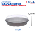 Embalagem p/ Bolos e Tortas Baixa Branca - G35MB - 100 Unidades