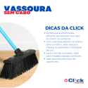 Vassoura Prefeitura Nylon Pet 50cm SEM Cabo