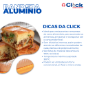 Marmita Bandeja Alumínio D2 Retangular 1LTS P/ Assar - 100 Unidades