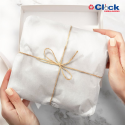 Papel Seda Branco Liso 25GRS P/ Embalar Bolos 50 X 70 - 400 Unidades
