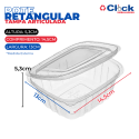 Pote Retangular Pet Tampa Articulada 500ml Amendoim DA90 - 200 Unidades