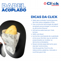 Papel Acoplado Embalar Lanches Frios Bolos 23gr - 500 Unidades