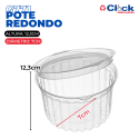 Pote Estriado Doces Amendoim Tampa Articulada 500ml G771 - 200 Unidades