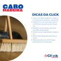 Cabo de Madeira Vassoura e Rodo S/ Plastificação 1.20MTS Rosca