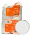 Kit Marmitex Redonda Isopor BM102Q Branca 750ml + Tampa 100un