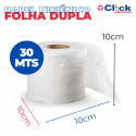 Rolo Papel Higiênico 30MTS Neve Folha Dupla Neutro - 64 Unidades