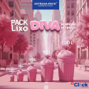 Saco de Lixo Rosa Diva 30 Litros - Rolo com 30 un (59 x 62cm)