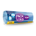 Rolo Saco Lixo Top Azul Picotado Resistente 50LTS 63x80 - 30 Sacos