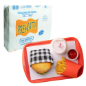 Toalha Papel Jogo Americana Forro Fundo P/ Bandeja FastFood 23X33 - 4000 Unidades