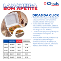 Lancheira Isopor Porções BH102 - 100 Unidades