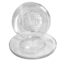 Prato Acrílico Redondo Sobremesa Resistente Cristal 15cm - 200 Unidades