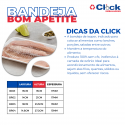 Bandeja Rasa Branca BR02 - 4 Pacotes de 100 Unidades