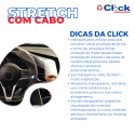 Rolo Bobina Filme Stretch C/ Cabo Manopla 100MTS