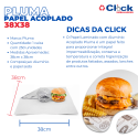 Papel Acoplado P/ Lanches Laminado 38 X 38 -  250 Folhas
